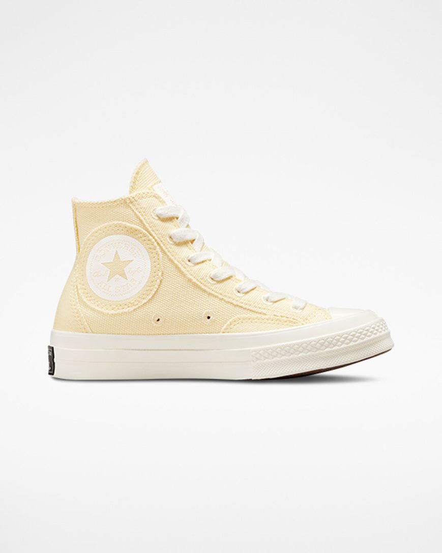 Dámské Boty Vysoké Converse Chuck 70 Raw Edge Béžový | CZ VDIJ34